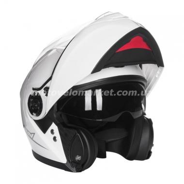 Мотошлем GEON 950 (Модуляр) с очками White